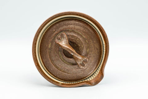 Japanese Tea Set - 大西忠左 Tadashi Onishi - Shigaraki-yaki Shiboridashi Teapot - Katakuchi Water Cooler - 3 Yunomi Teacups