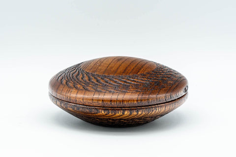 Japanese Incense Kogo - 欅 Keyaki Wooden Container 香合 - 90ml - Tezumi