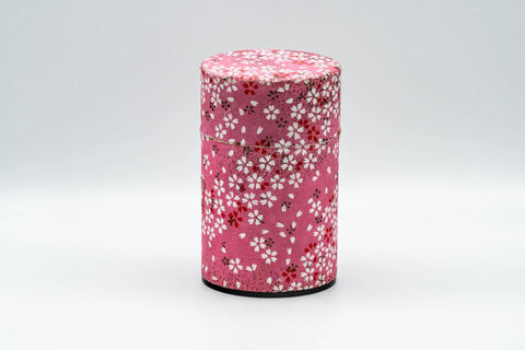 Japanese Chazutsu - Pink Sakura Tea Canister - 200ml - Tezumi