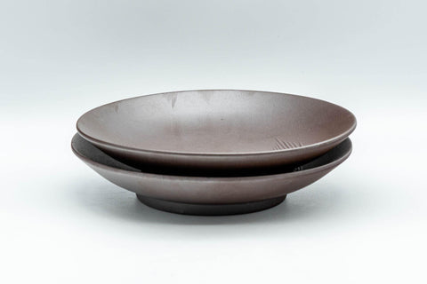 Japanese Chataku - Pair of Banko-yaki Tea Saucers - Tezumi