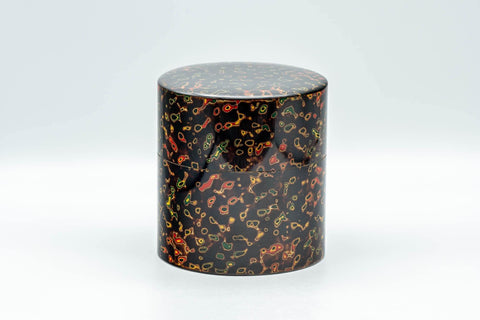 Japanese Chazutsu - 唐塗 Kara-nuri Urushi Lacquer Canister - 300ml - Tezumi