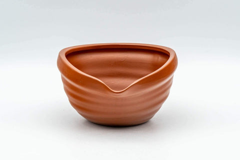 Japanese Katakuchi - Ribbed Red Shudei Water Cooler - 140ml - Tezumi