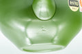 Japanese Yuzamashi - Green Ryokudei Tokoname-yaki Water Cooler - 300ml - top-down closeup looking into the spout and interior