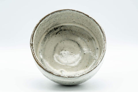 Tezumi — Japanese Matcha Bowl - Wabi-Sabi White Glazed Chawan - 400ml — three-quarter view