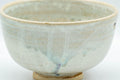 Japanese Matcha Bowl - White Drip-Glazed Chawan - 400ml - Tezumi