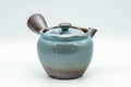 Japanese Kyusu - Teal Blue Glazed Banko-yaki Teapot - 300ml - Tezumi