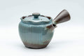 Japanese Kyusu - Teal Blue Glazed Banko-yaki Teapot - 300ml - Tezumi