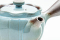 Japanese Kyusu - Teal Blue Glazed Banko-yaki Teapot - 300ml - Tezumi