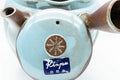 Japanese Kyusu - Teal Blue Glazed Banko-yaki Teapot - 300ml - Tezumi