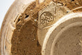 Tezumi — Japanese Matcha Bowl - Brown Hantsutsu-gata Chawan - 500ml — closeup of the glaze