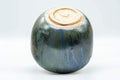 Japanese Matcha Bowl - Blue Drip-Glazed Tsutsu-gata Chawan - 600ml - Tezumi