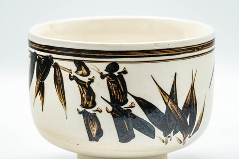 Japanese Matcha Bowl - Bamboo Hantsutsu-gata Chawan - 450ml