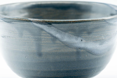 Japanese Matcha Bowl - Deep Blue Glazed Wan-nari Chawan - 350ml