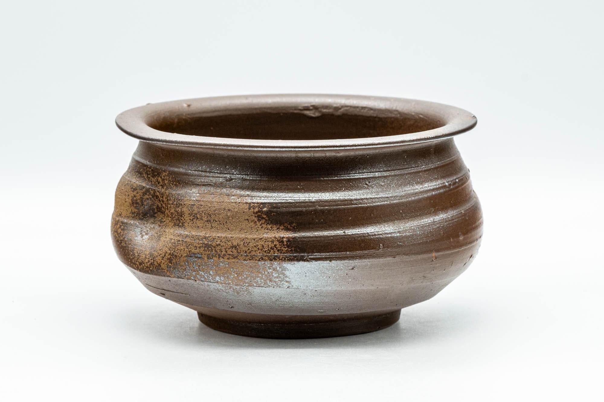 Japanese Kensui - Brown Spiraling Waste Water Bowl - 600ml - Tezumi