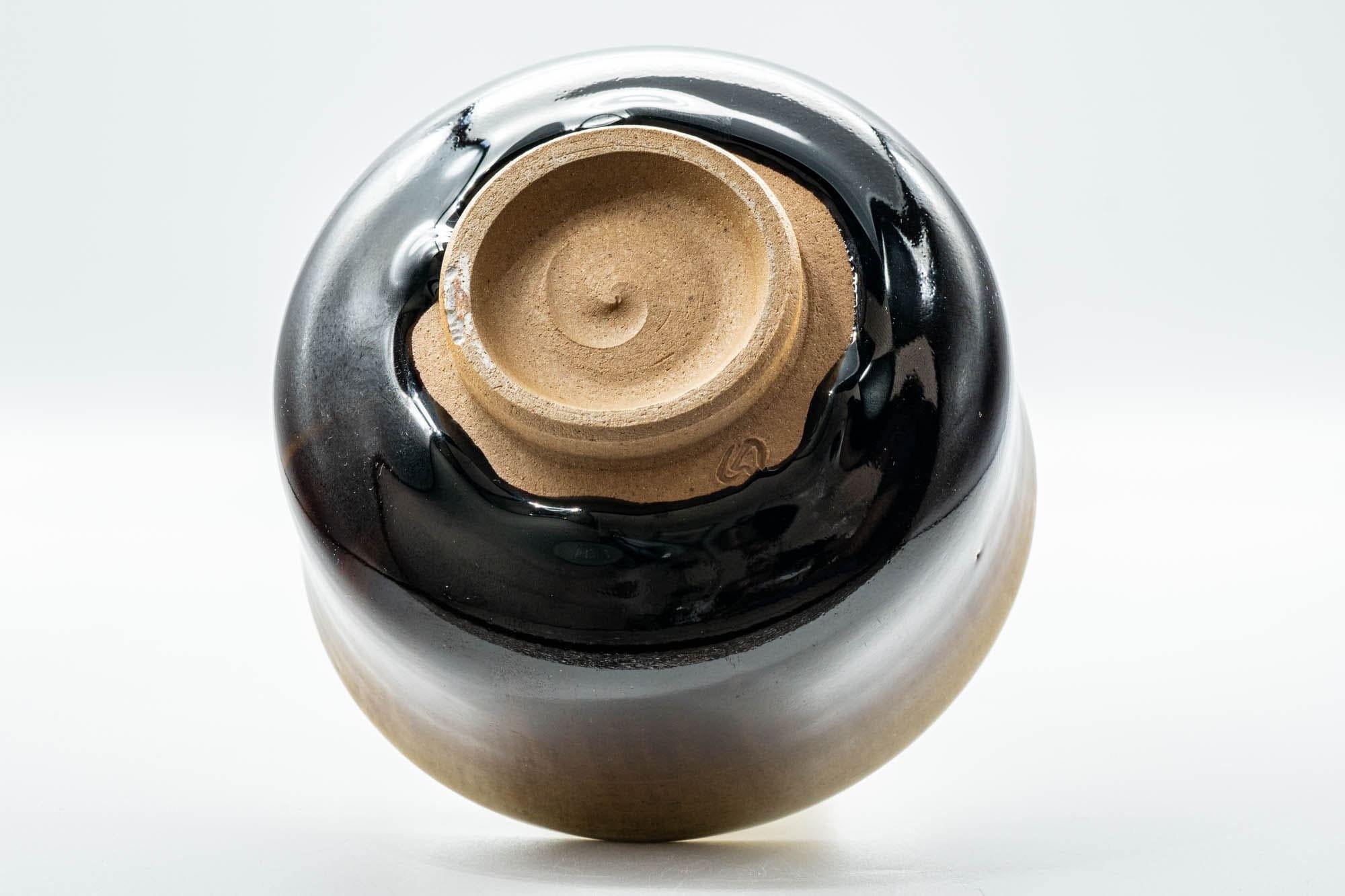 Japanese Matcha Bowl - Orange and Brown Drip-Glazed Chawan - 500ml - Tezumi