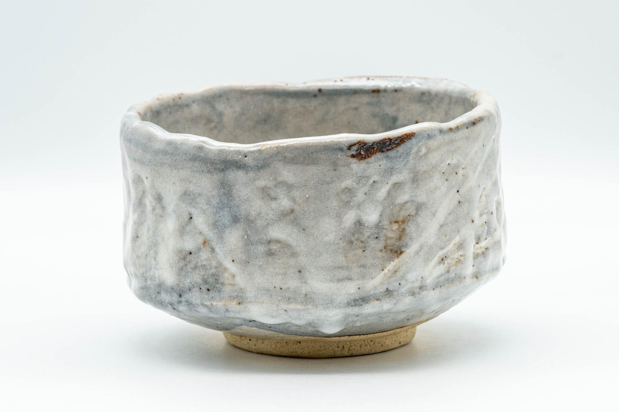 Japanese Matcha Bowl - Grey Drip-Glazed Hantsutsu-gata Chawan - 500ml - Tezumi