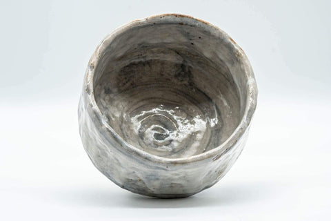 Japanese Matcha Bowl - Grey Drip-Glazed Hantsutsu-gata Chawan - 500ml - Tezumi