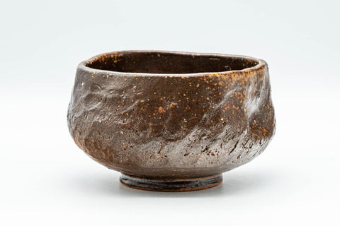Tezumi — Japanese Matcha Bowl - Shiho-gata Shigaraki-yaki 容子 Chawan - 350ml — front view from another angle