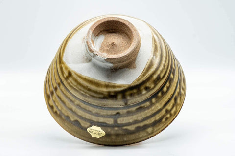 Tezumi — Japanese Matcha Bowl - Drip-Glazed Kiyomizu-yaki Chawan - 500ml — top-down view of the interior