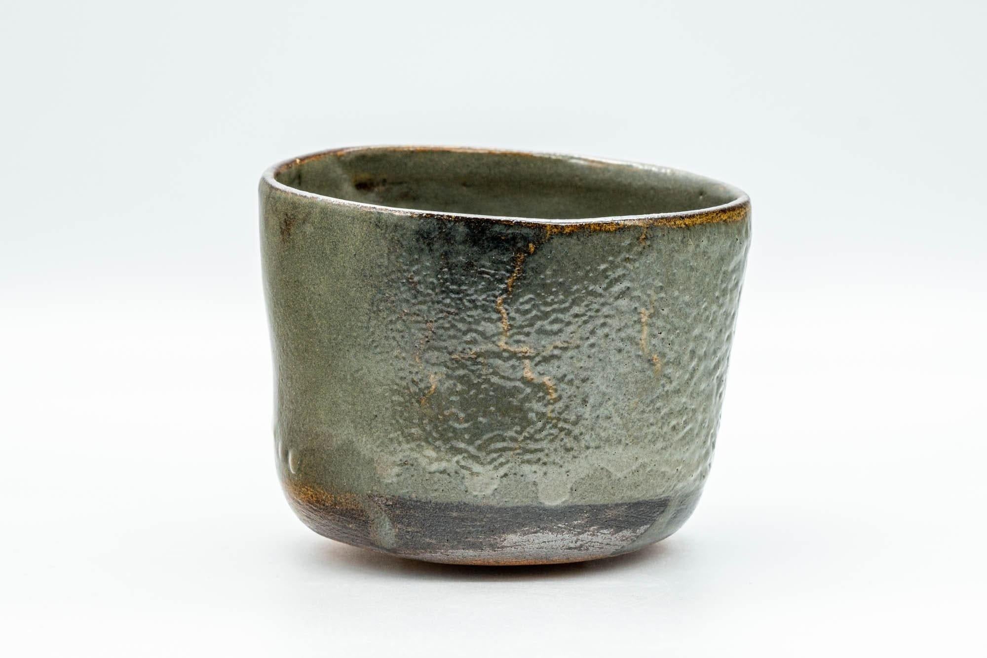 Japanese Matcha Bowl - Green Drip-Glazed Wabi-Sabi Winter Chawan - 300ml - Tezumi