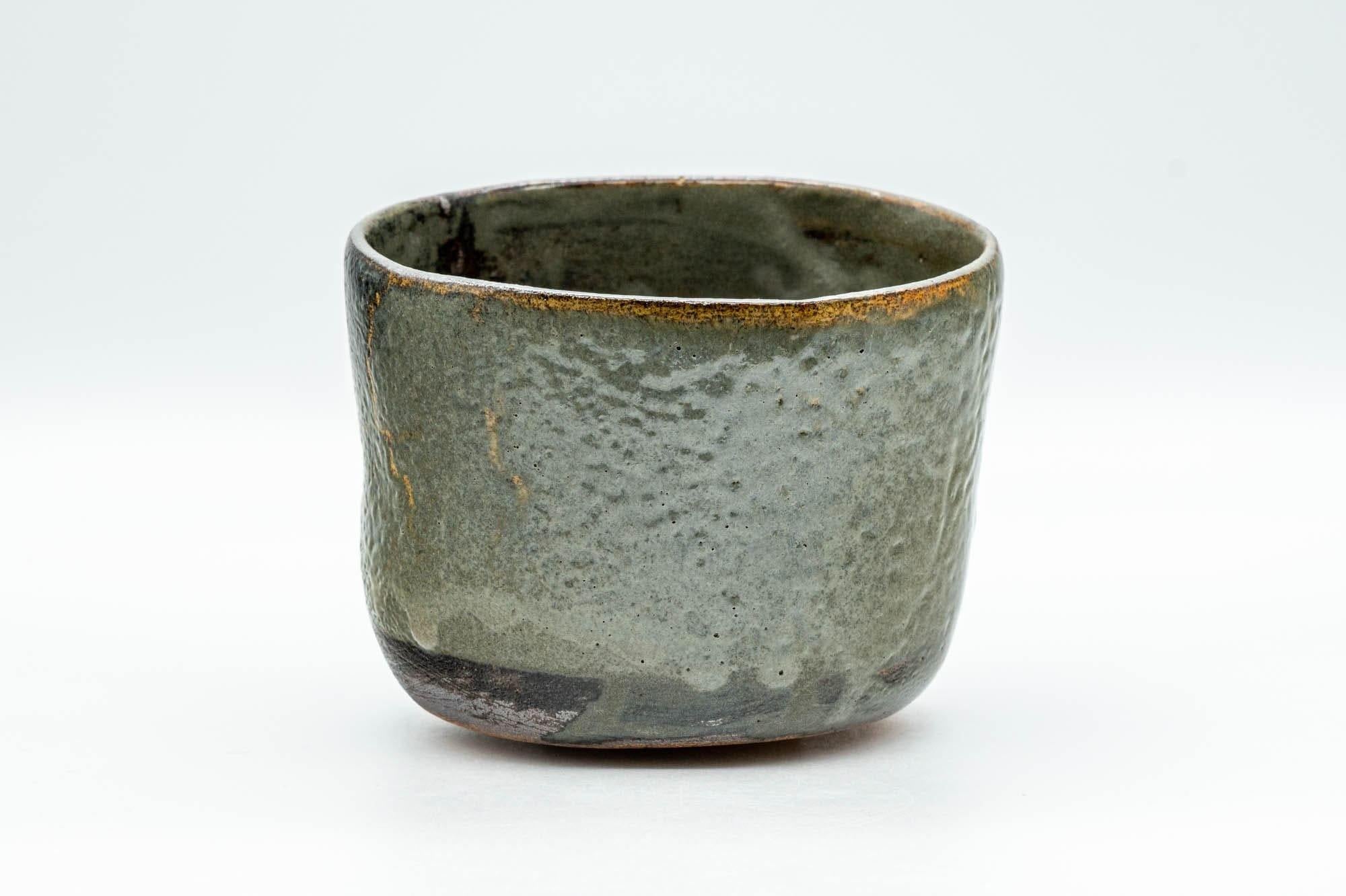 Japanese Matcha Bowl - Green Drip-Glazed Wabi-Sabi Winter Chawan - 300ml - Tezumi