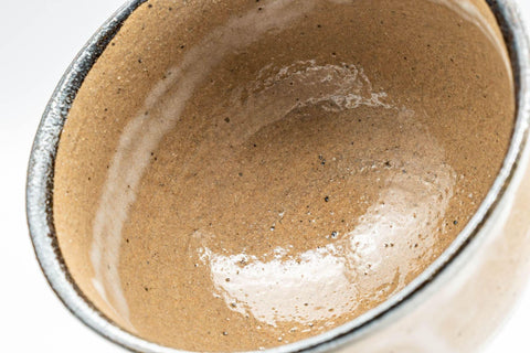 Japanese Matcha Bowl - Drip-Glazed Komogai-nari Chawan - 300ml - Tezumi