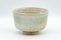Japanese Matcha Bowl - White Drip-Glazed Hantsutsu-gata Chawan - 400ml - Tezumi