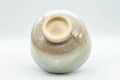 Japanese Matcha Bowl - White Drip-Glazed Hantsutsu-gata Chawan - 400ml - Tezumi