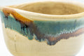 Tezumi — Japanese Katakuchi - Beige and Blue Drip-Glazed Water Cooler - 250ml — closeup of the foot