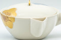 Tezumi — Japanese Kyusu - Floral Porcelain Debeso Teapot - 400ml — side profile showing the spout and handle