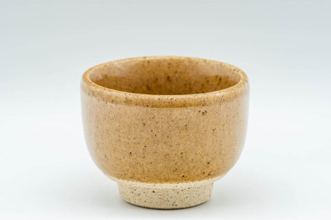 Tezumi — Japanese Teacups - Set of 3 Orange, White, and Grey-Green Guinomi - 35ml — top-down view of the interior