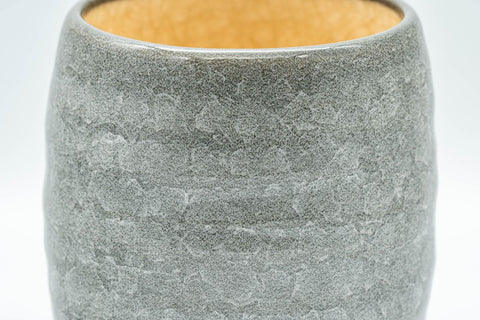 Japanese Teacup - Grey Snowflake Glazed Tsutsu-gata Yunomi - 240ml - Tezumi