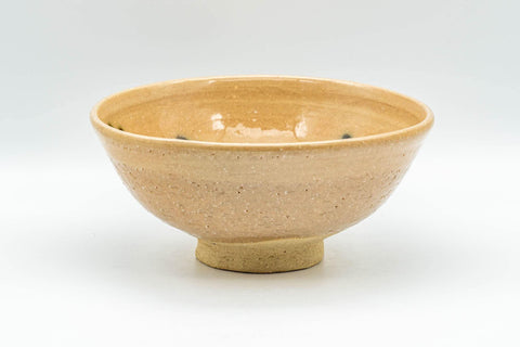 Japanese Matcha Bowl - 萩焼 Beige Glazed Black Spotted Chawan - 250ml - Tezumi