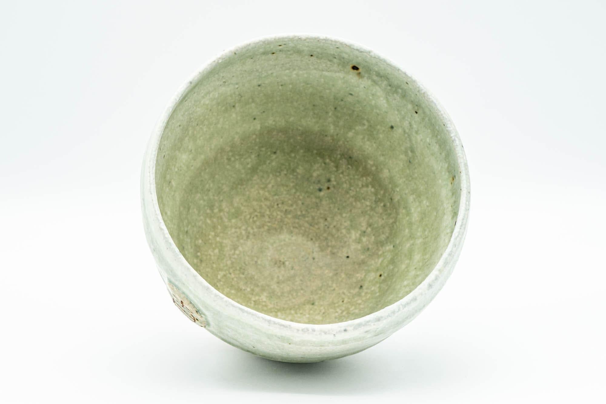 Japanese Matcha Bowl - Green Ribbed Ido-gata Chawan - 350ml - Tezumi