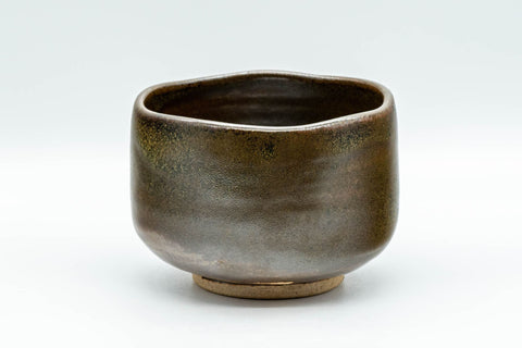 Japanese Matcha Bowl - Gold-flecked Glazed Hantsutsu-gata Chawan - 300ml