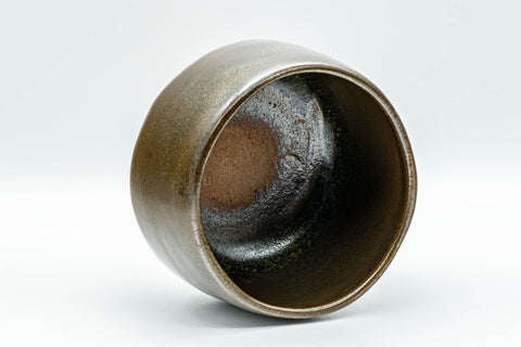 Japanese Matcha Bowl - Gold-flecked Glazed Hantsutsu-gata Chawan - 300ml