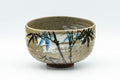 Japanese Matcha Bowl - Brushed Chawan with Bamboo Motif  - 350ml - Tezumi