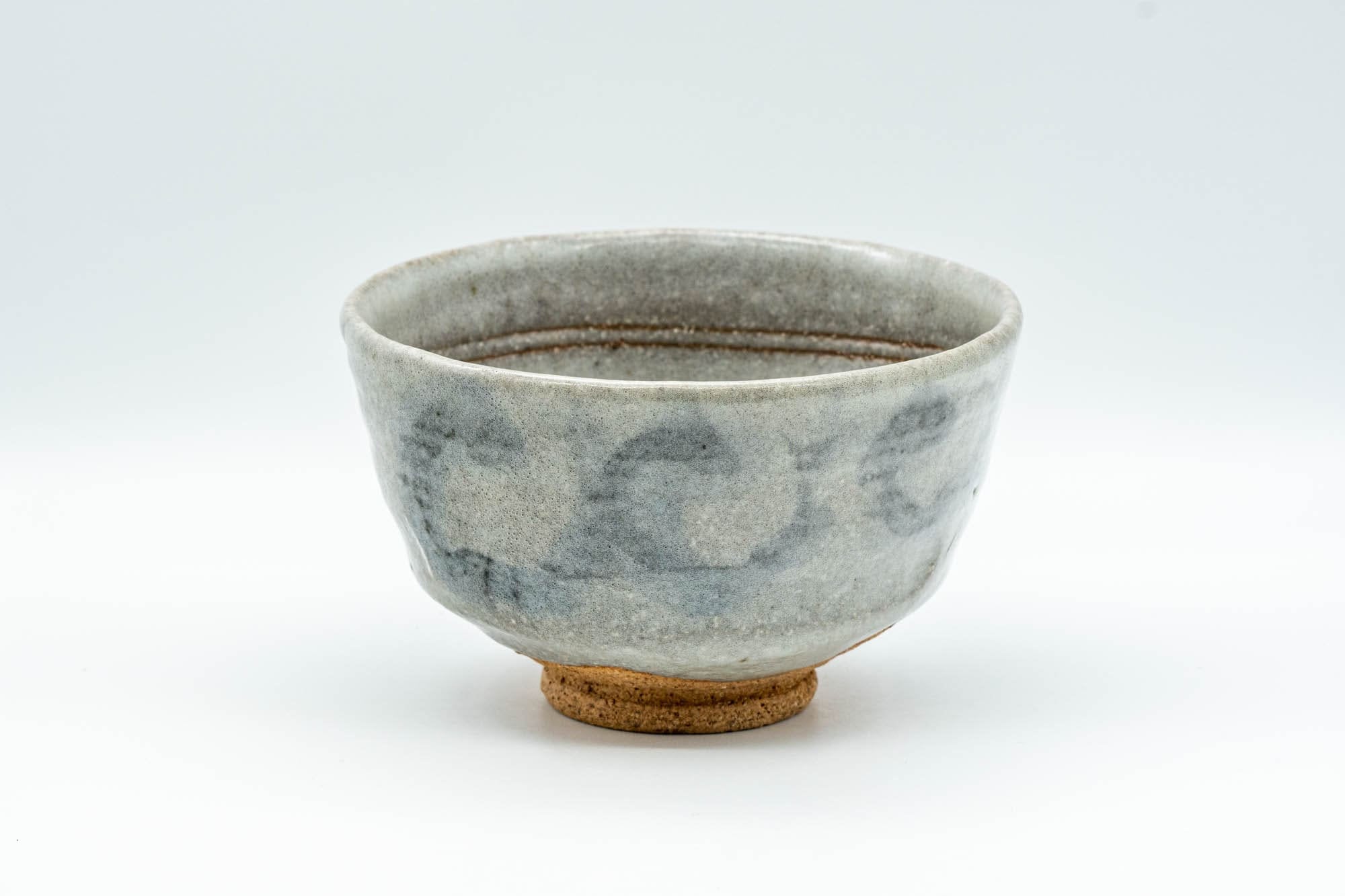 Japanese Matcha Bowl - Grey Swirling Ido-gata Chawan - 350ml