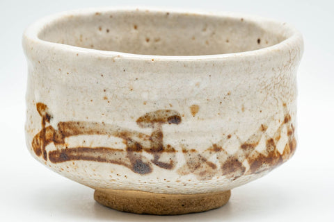 Japanese Matcha Bowl - Beige Shino Glazed Dojimari-gata Chawan - 450ml