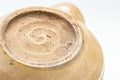 Japanese Houhin - Beige Ribbed Hagi-yaki Handle-less Teapot - 100ml - Tezumi