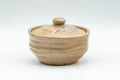 Japanese Houhin - Beige Ribbed Hagi-yaki Handle-less Teapot - 100ml - Tezumi