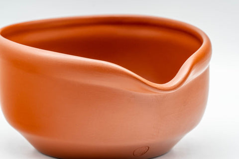 Japanese Katakuchi - Red Shudei Tokoname-yaki Yuzamashi Water Cooler - 200ml - Tezumi