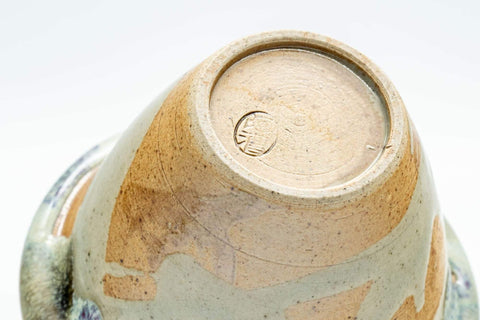 Japanese Shiboridashi - Hare's Fur Drip-Glazed Akogi-yaki Teapot - 90ml - Tezumi