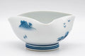 Tezumi — Japanese Katakuchi - Hataman Toen (畑萬陶苑) Porcelain Water Cooler - 40ml — closeup of the foot