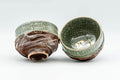 Japanese Teacups - Pair of Obori Soma-Yaki Yunomi - 90ml - Tezumi