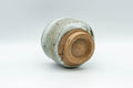 Tezumi — Japanese Teacup - Abstract Hare's Fur Glazed Yunomi - 90ml — top-down view of the interior