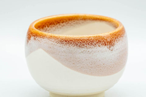 Japanese Teacups - Set of 4 Pink Sakura Nagashi Wa-nari Guinomi - 40ml - Tezumi