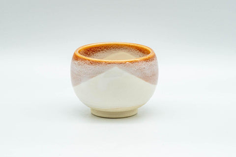 Japanese Teacups - Set of 4 Pink Sakura Nagashi Wa-nari Guinomi - 40ml - Tezumi