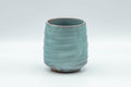 Tezumi — Japanese Teacup - Blue Spiral Yunomi - 110ml — front view