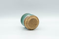 Tezumi — Japanese Teacup - Drip-Glazed Agano-yaki Guinomi - 35ml — top-down view of the interior
